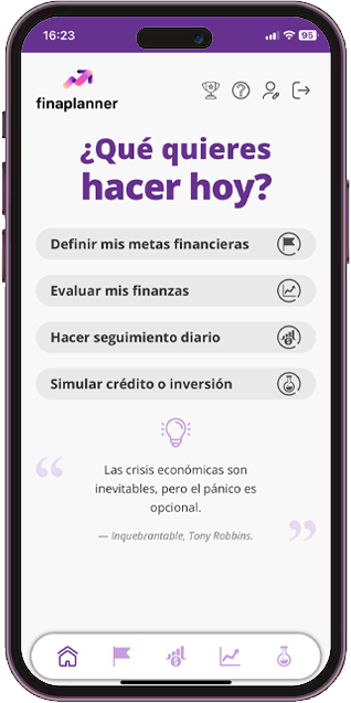 App Finaplanner en tu celular